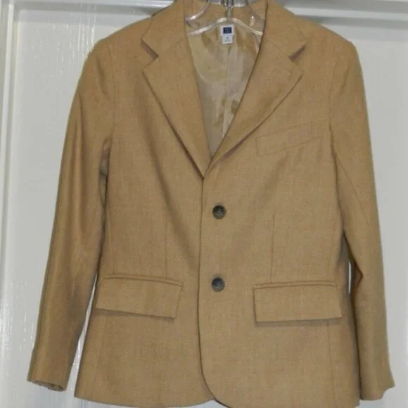 Janie and Jack Boys Camel Sport Coat - Picture 5 of 8